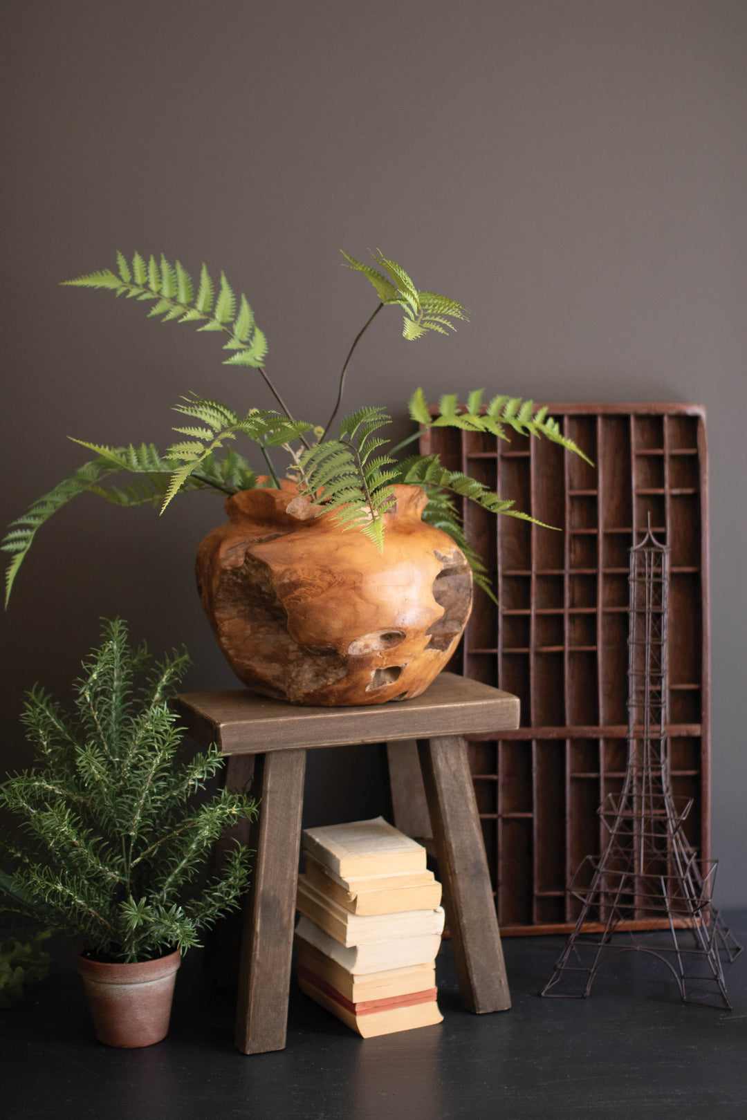 Teakwood Urn