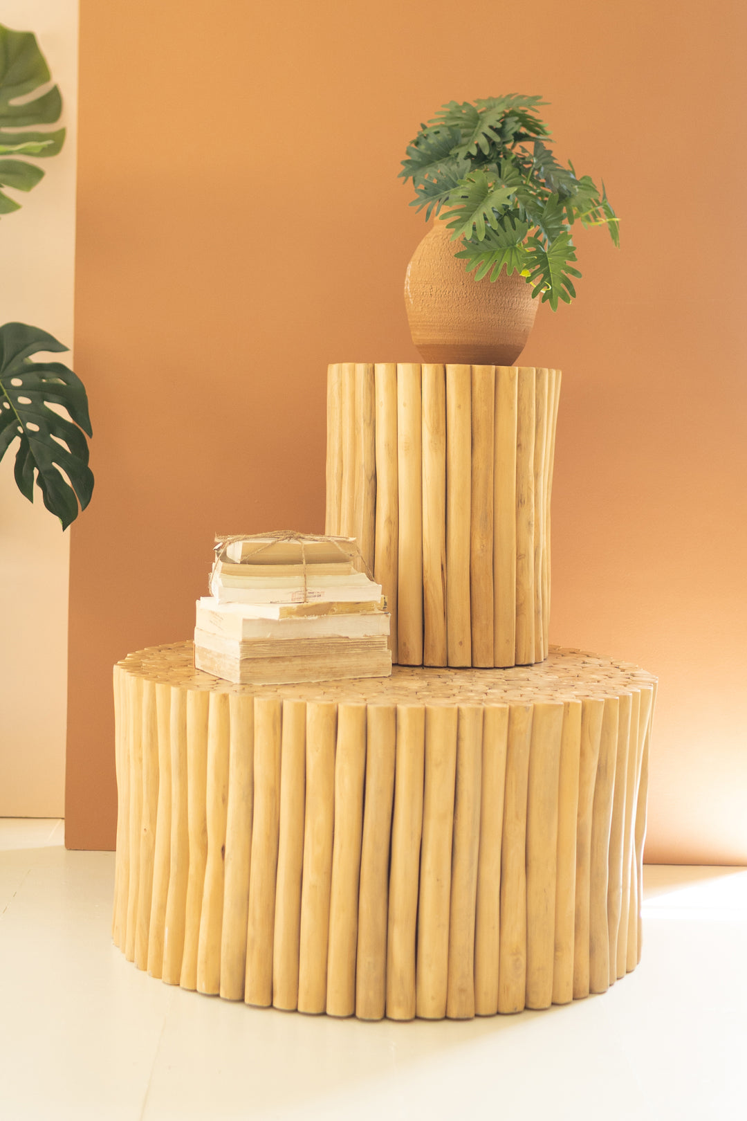 Round Multi-Branch Side Table