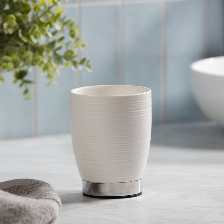 Roselli Trading Dubai  Resin Bathroom Accessories (Shiny Stainless Steel Trim)
