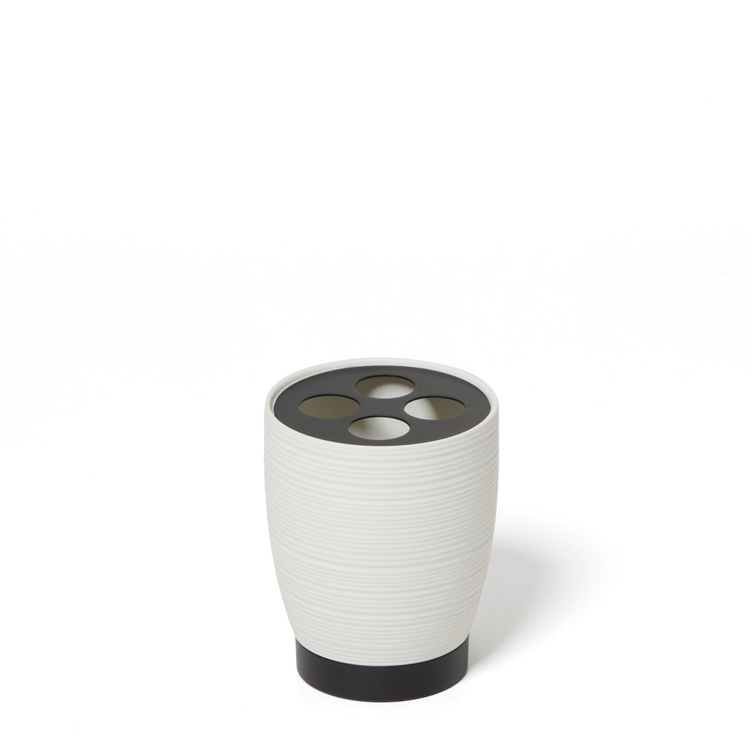 Roselli Trading Dubai  Resin Bathroom Accessories (Black Trim)