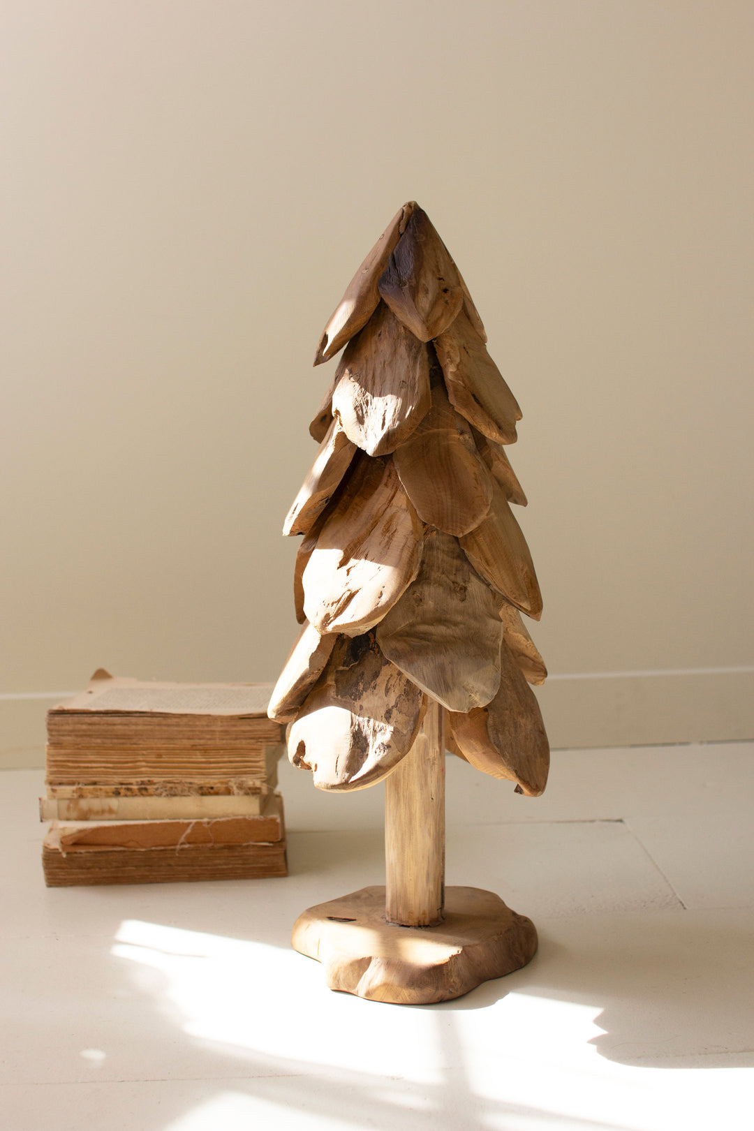 Rustic Teak Christmas Tree / Small