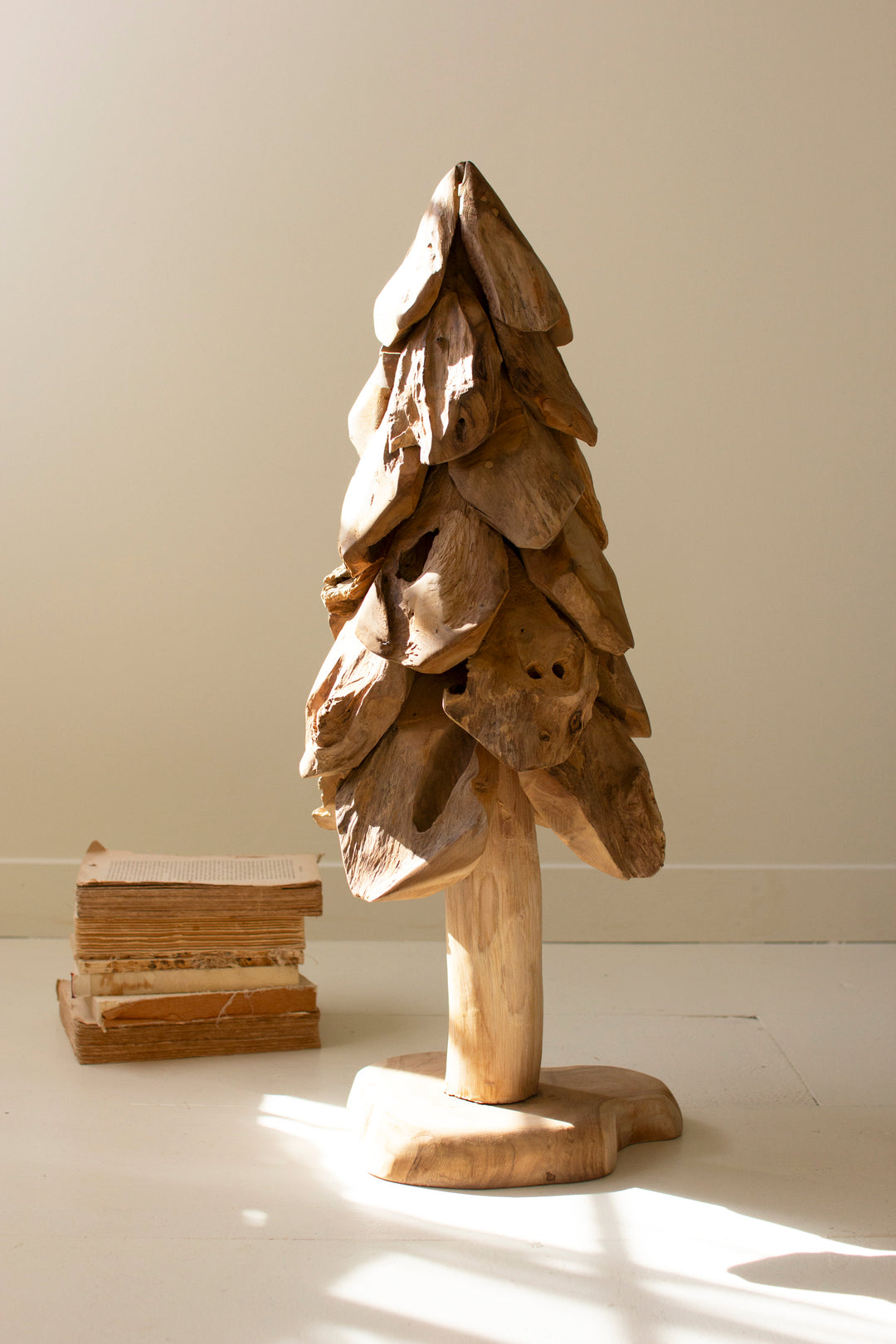 Rustic Teak Christmas Tree / Large