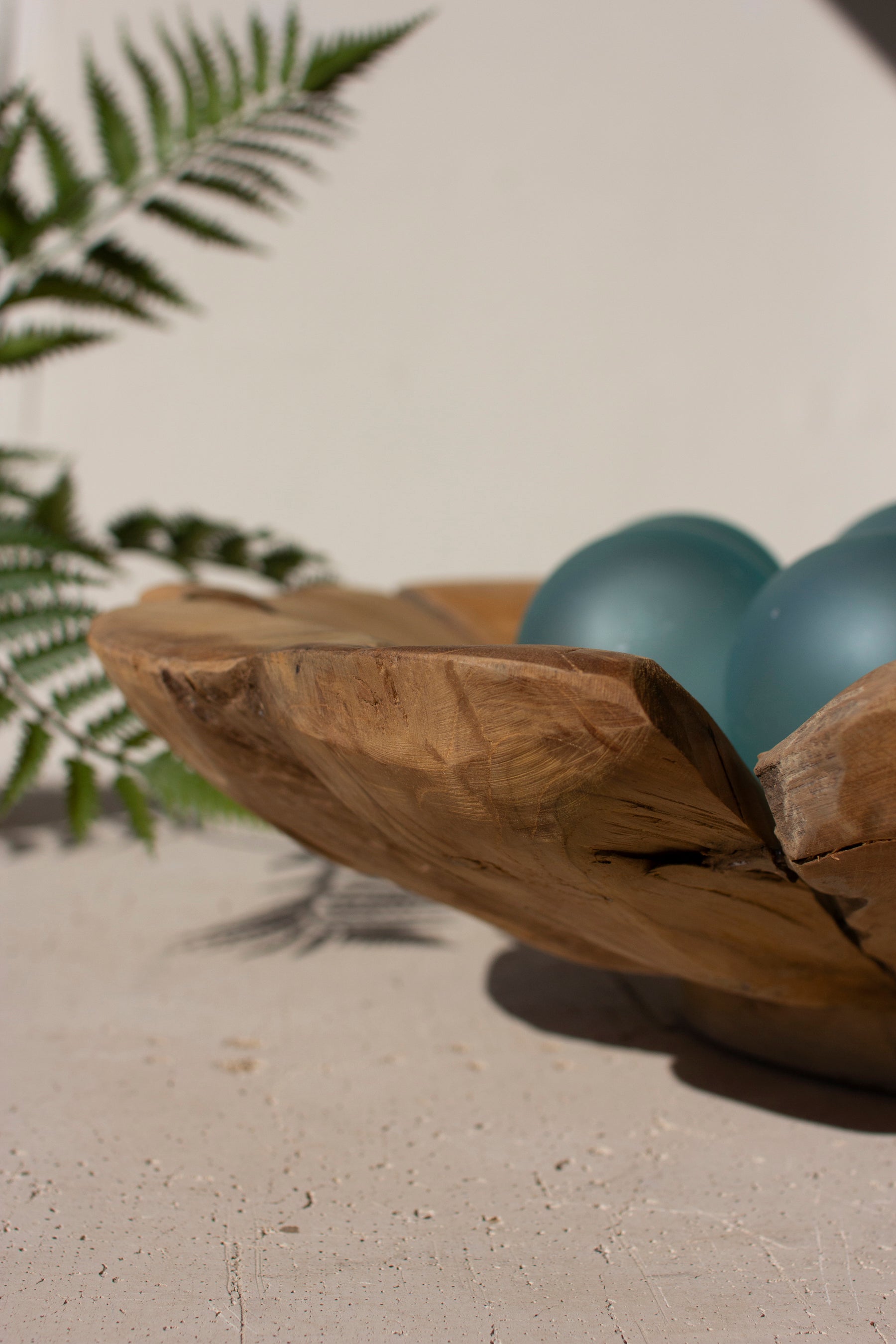 Round Teakwood Compote - Thumbnail 2