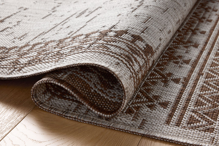 Loloi Easton Coffee / Dove Indoor/Outdoor Accent Rug (ESN-01)