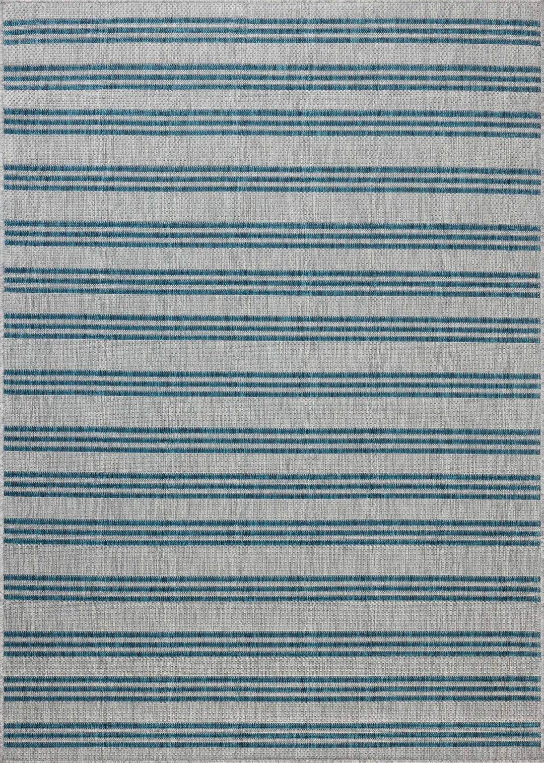 Loloi Easton Teal / Fog Indoor/Outdoor Accent Rug (ESN-04)