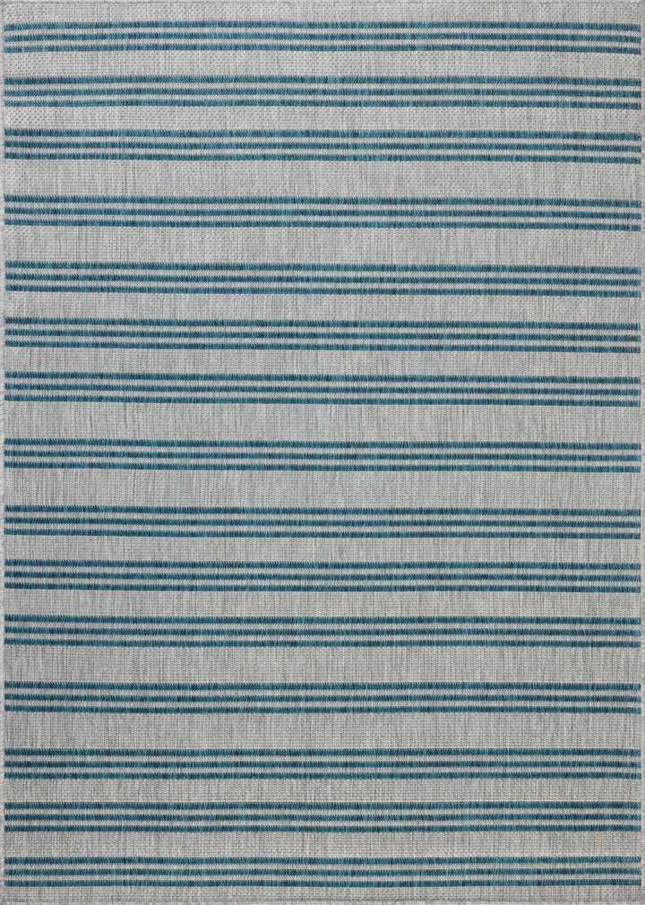 Loloi Easton Teal / Fog Indoor/Outdoor Accent Rug (ESN-04)
