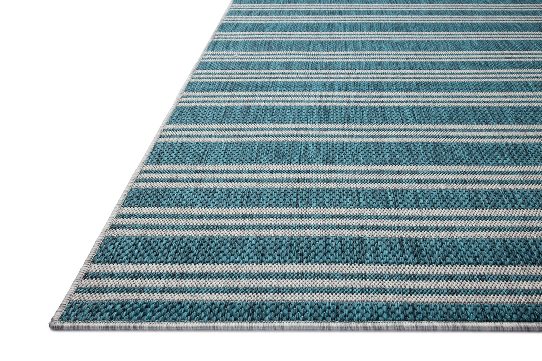 Loloi Easton Teal / Fog Indoor/Outdoor Accent Rug (ESN-04)