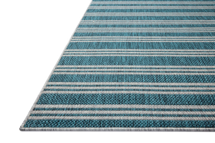 Loloi Easton Teal / Fog Indoor/Outdoor Accent Rug (ESN-04)