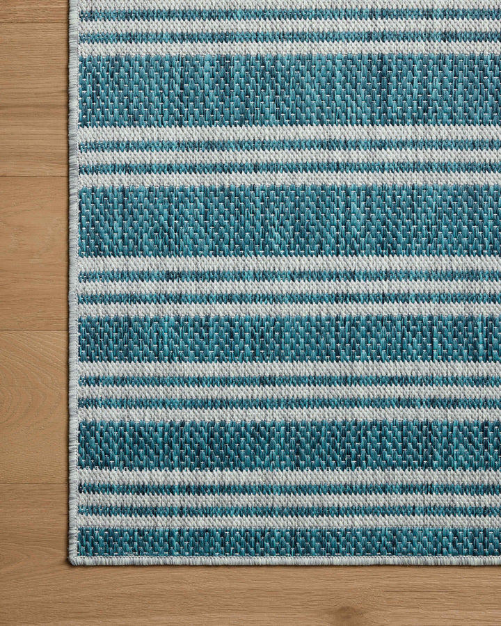 Loloi Easton Teal / Fog Indoor/Outdoor Accent Rug (ESN-04)