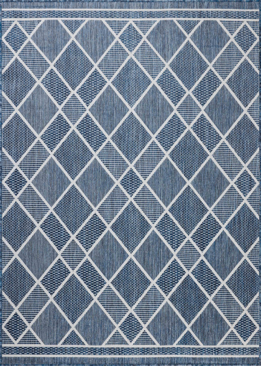 Loloi Easton Ivory / Denim Indoor/Outdoor Accent Rug (ESN-08)