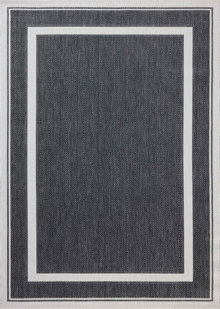 Loloi Easton Onyx / Ivory Indoor/Outdoor Accent Rug (ESN-11)