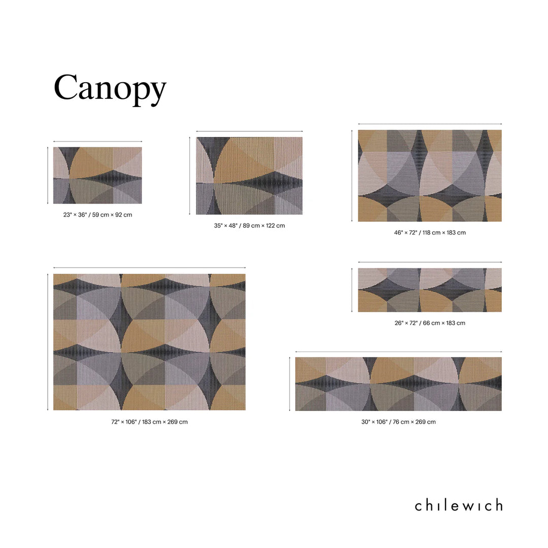 Chilewich Canopy Woven Floormat Rug (Raspberry)