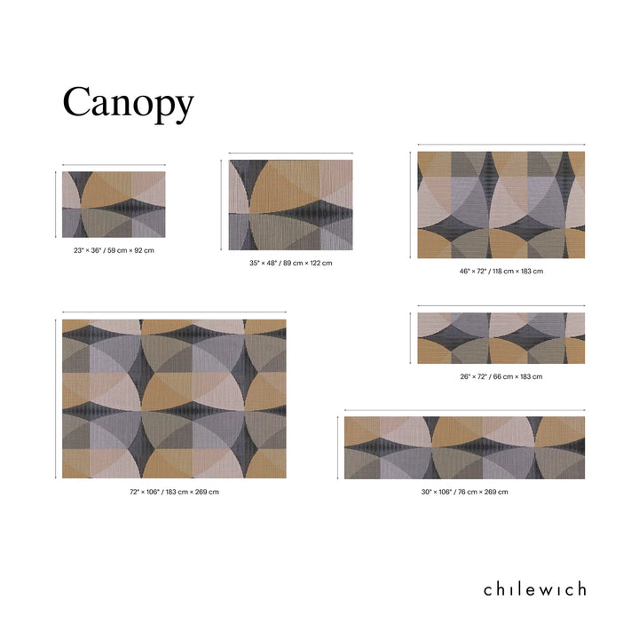 Chilewich Canopy Woven Floormat Rug (Raspberry)