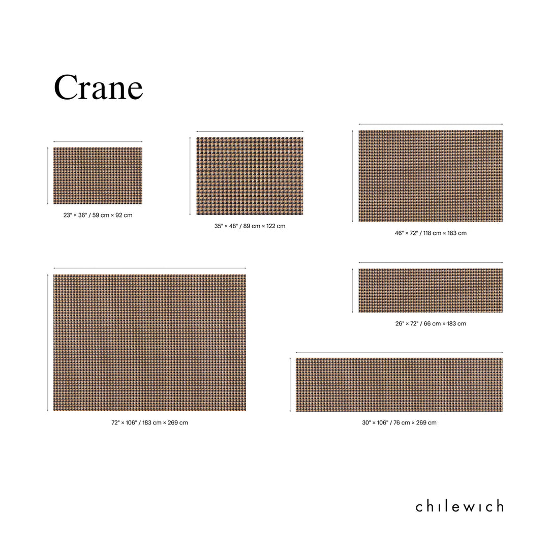 Chilewich Crane Woven Floormat Rug (Raspberry)