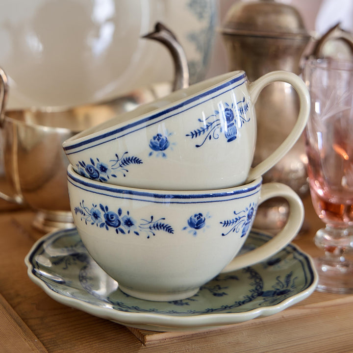 Costa Nova Vila Fine Stoneware Dinnerware (Beige-Blue)