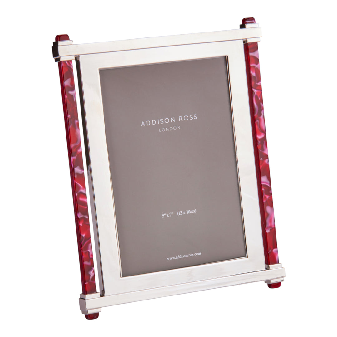 Addison Ross Ruby & Silver Acrylic Photo Frame (5x7)