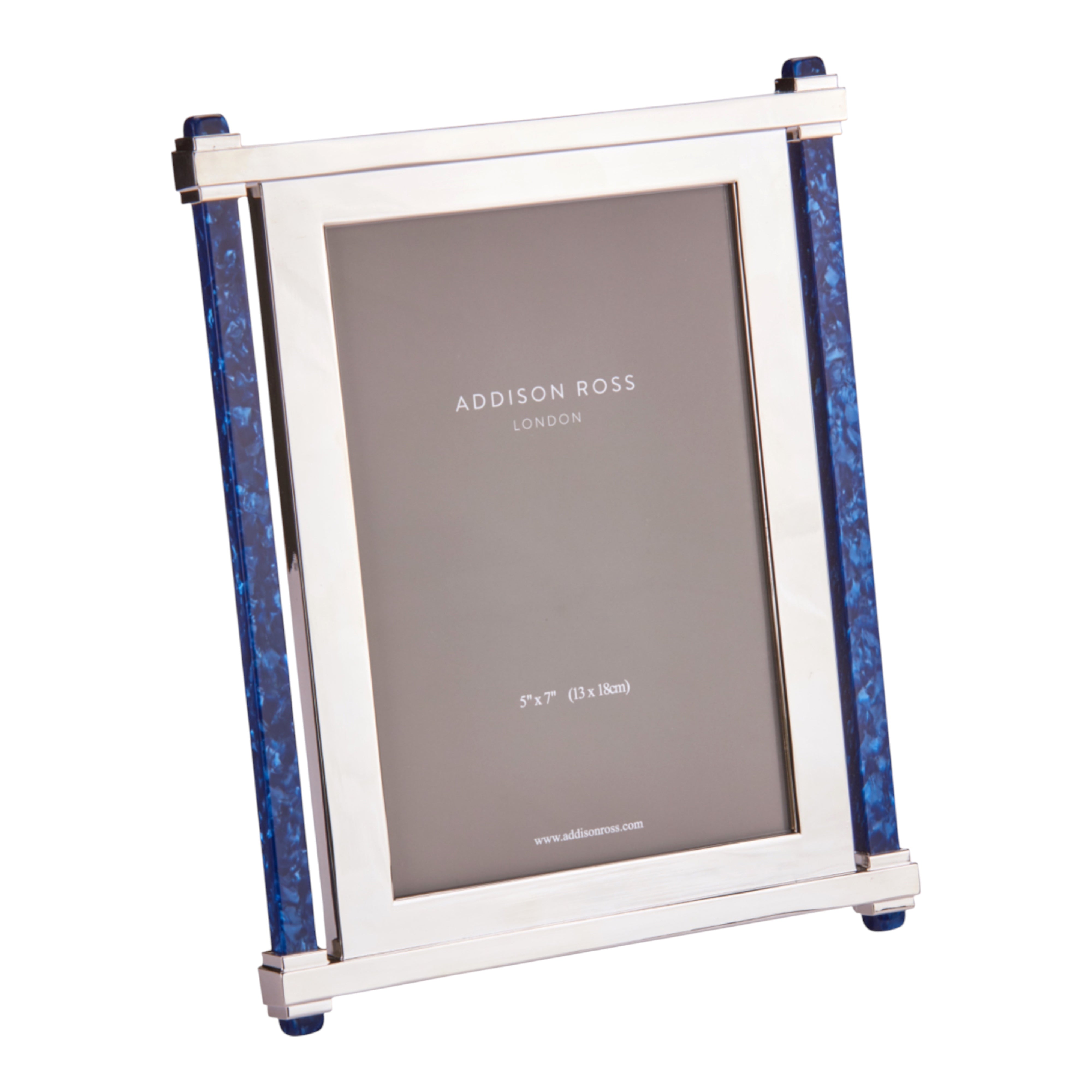 ADDISON ROSS フォトフレーム Addison Ross Sapphire & Silver Acrylic Photo Frame (5x7) – Hudson