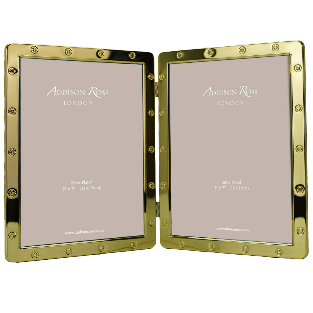 Addison Ross Gold Locket Double Picture Frame (5x7)
