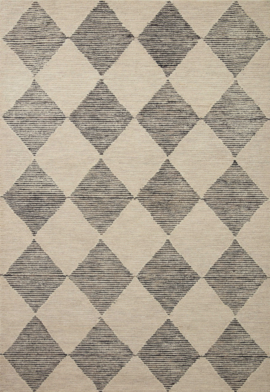 Chris Loves Julia x Loloi Francis Beige / Charcoal Accent Rug (FRA-01)