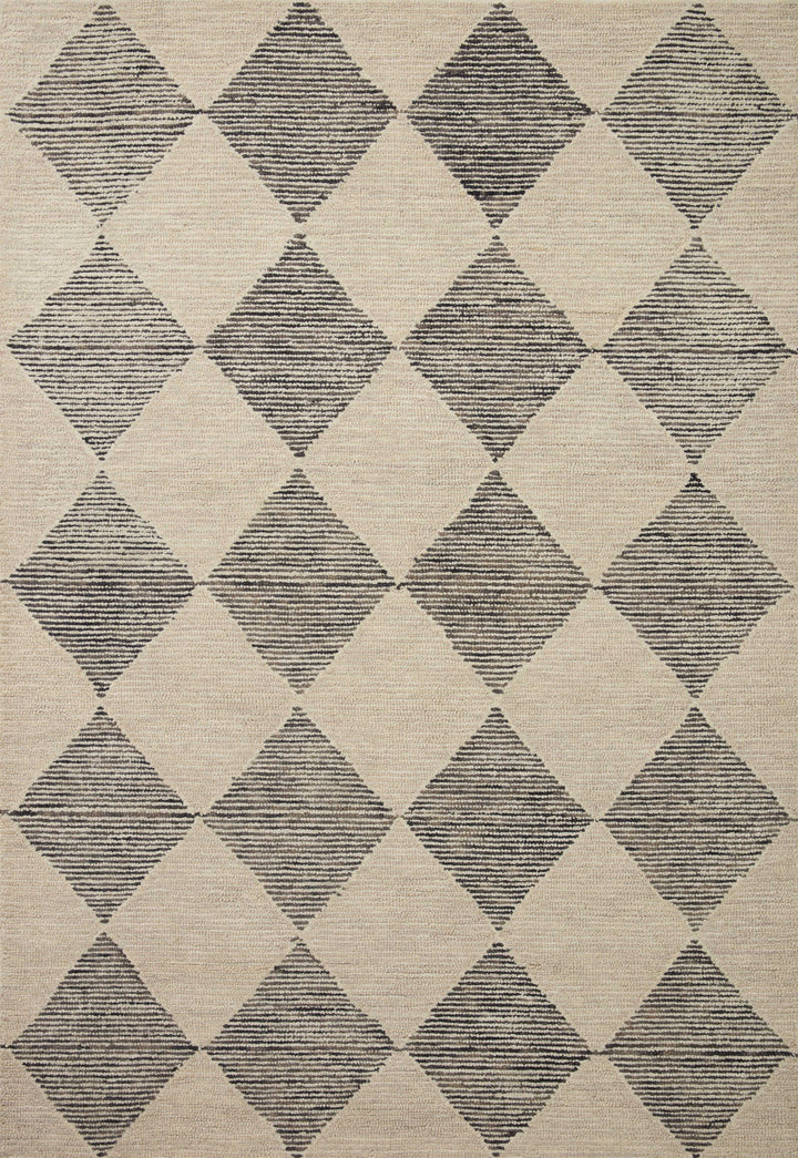 Chris Loves Julia x Loloi Francis Beige / Charcoal Accent Rug (FRA-01)