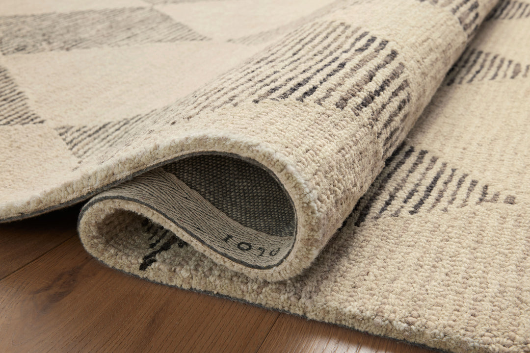 Chris Loves Julia x Loloi Francis Beige / Charcoal Accent Rug (FRA-01)