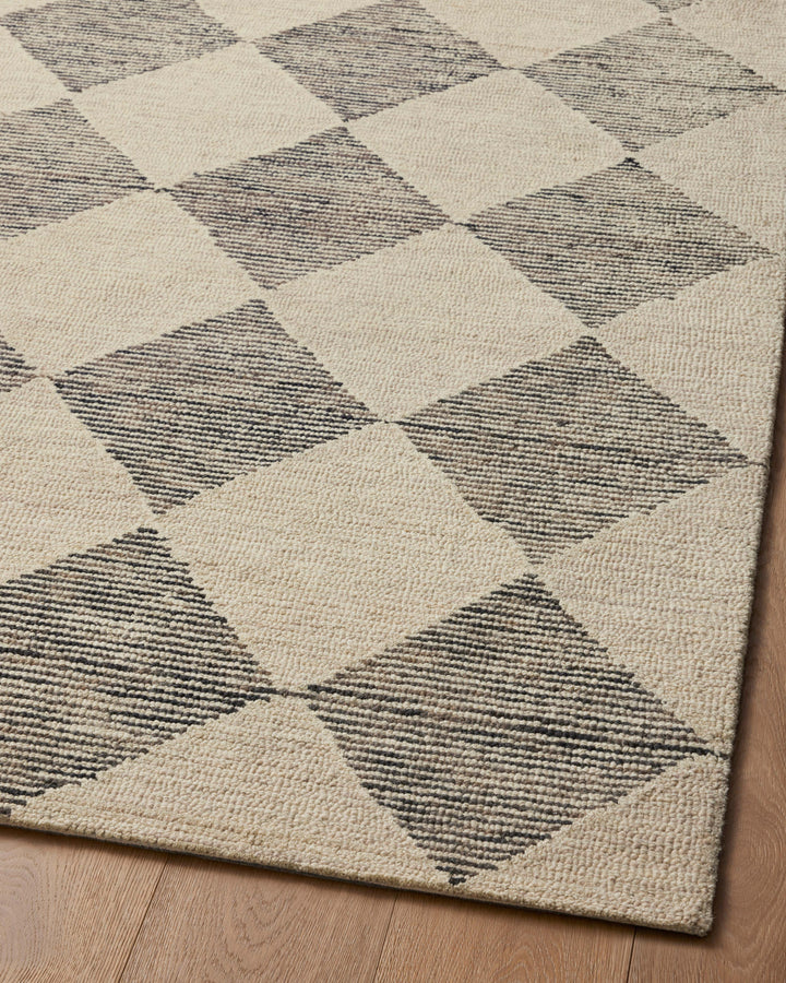 Chris Loves Julia x Loloi Francis Beige / Charcoal Accent Rug (FRA-01)