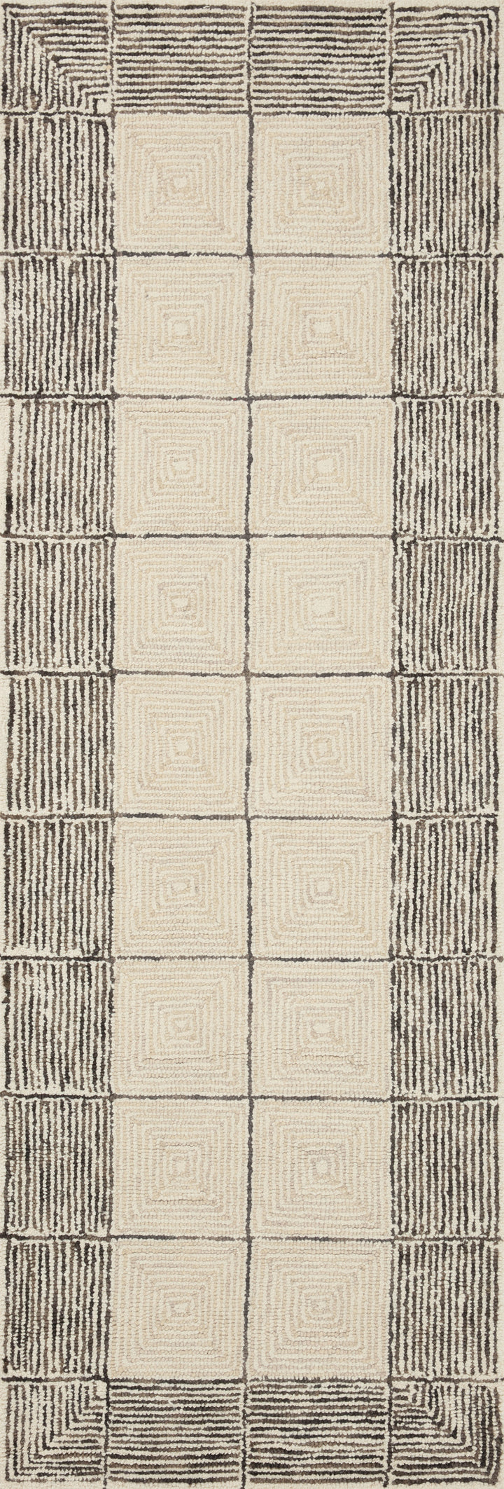 Chris Loves Julia x Loloi Francis Cream / Black Accent Rug (FRA-02)