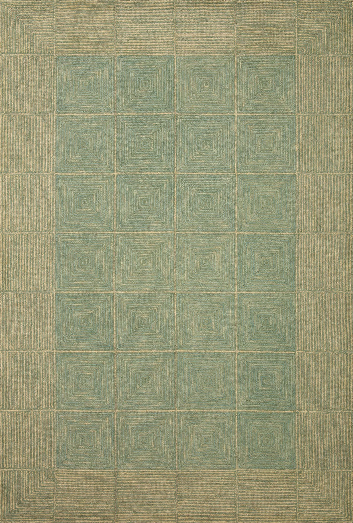 Chris Loves Julia x Loloi Francis Green / Natural Accent Rug (FRA-02)