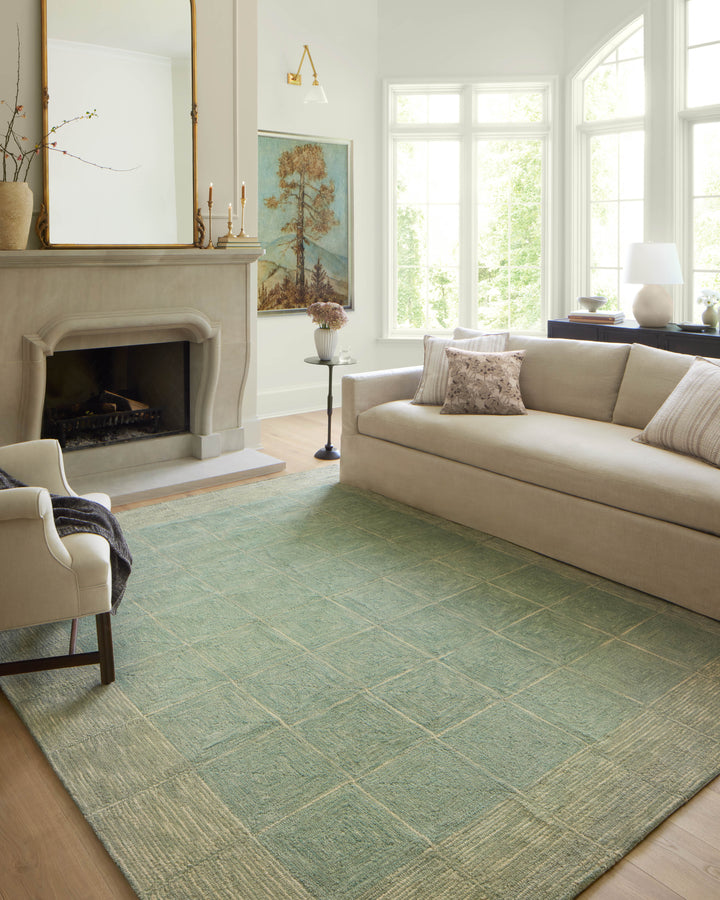 Chris Loves Julia x Loloi Francis Green / Natural Accent Rug (FRA-02)