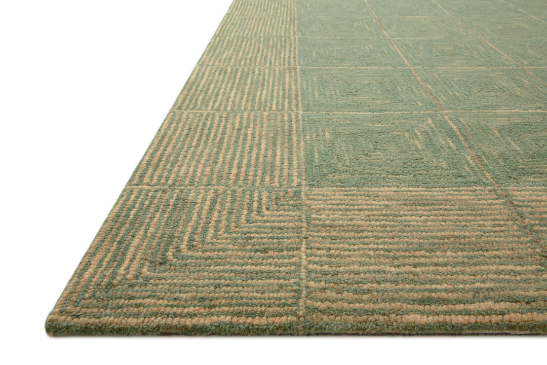 Chris Loves Julia x Loloi Francis Green / Natural Accent Rug (FRA-02)