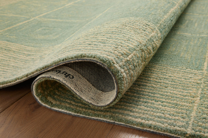 Chris Loves Julia x Loloi Francis Green / Natural Accent Rug (FRA-02)