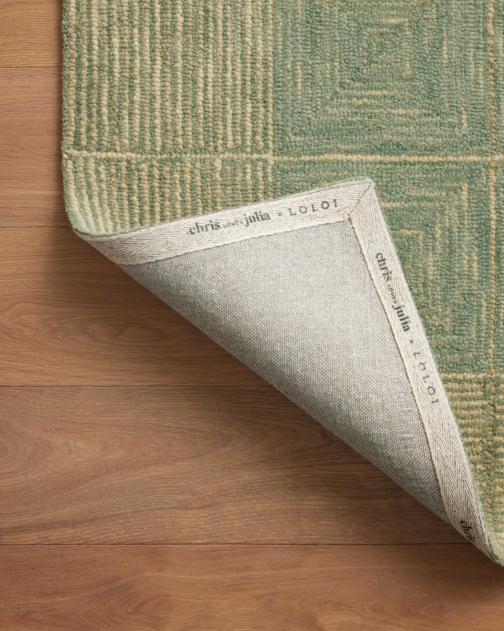 Chris Loves Julia x Loloi Francis Green / Natural Accent Rug (FRA-02)