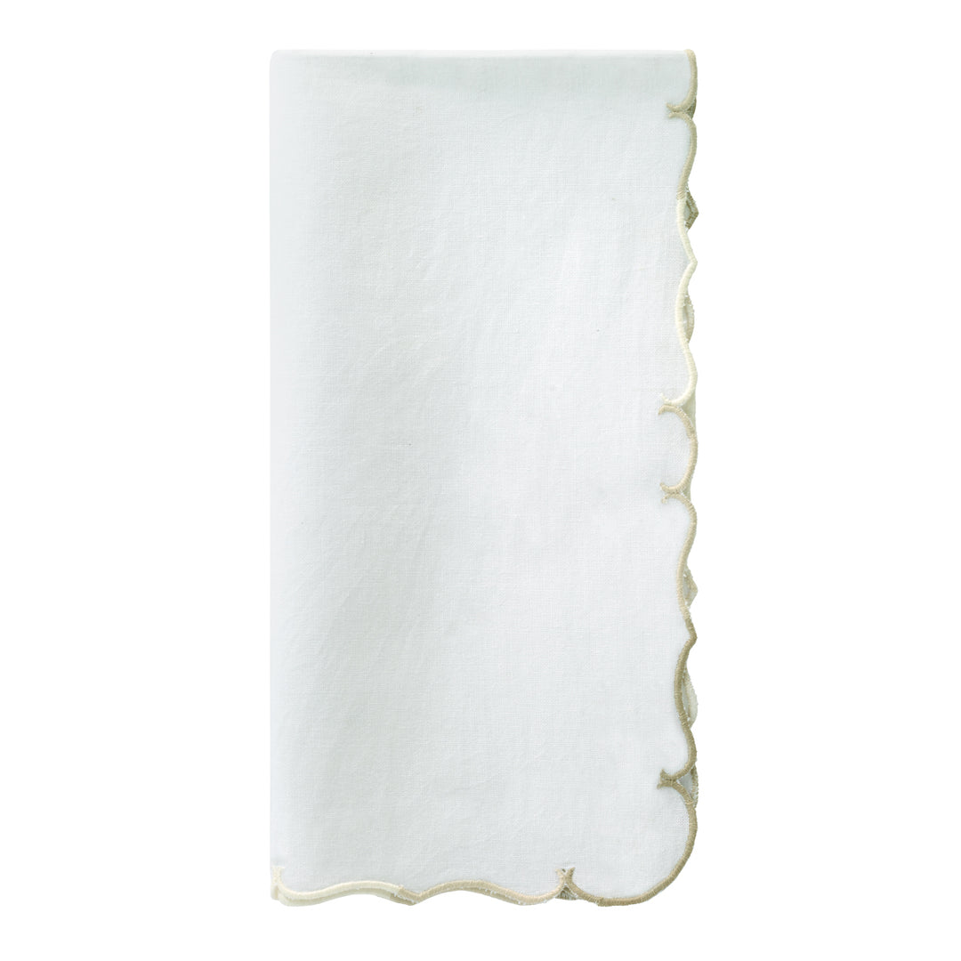 Firenze Scalloped Ombre Napkins Set/4 (Neutral)