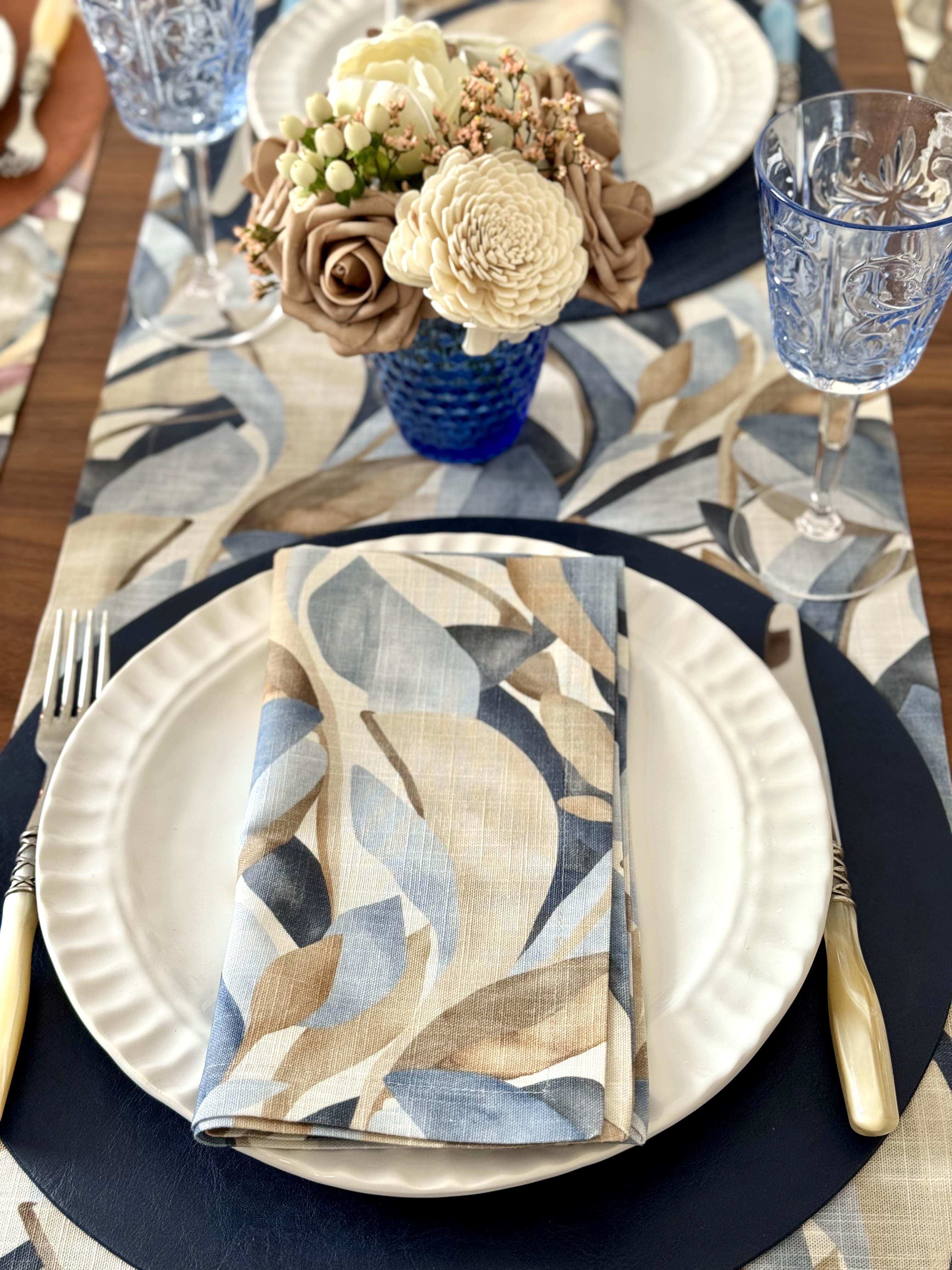 Flora Cotton Print Table Runner - Thumbnail 4