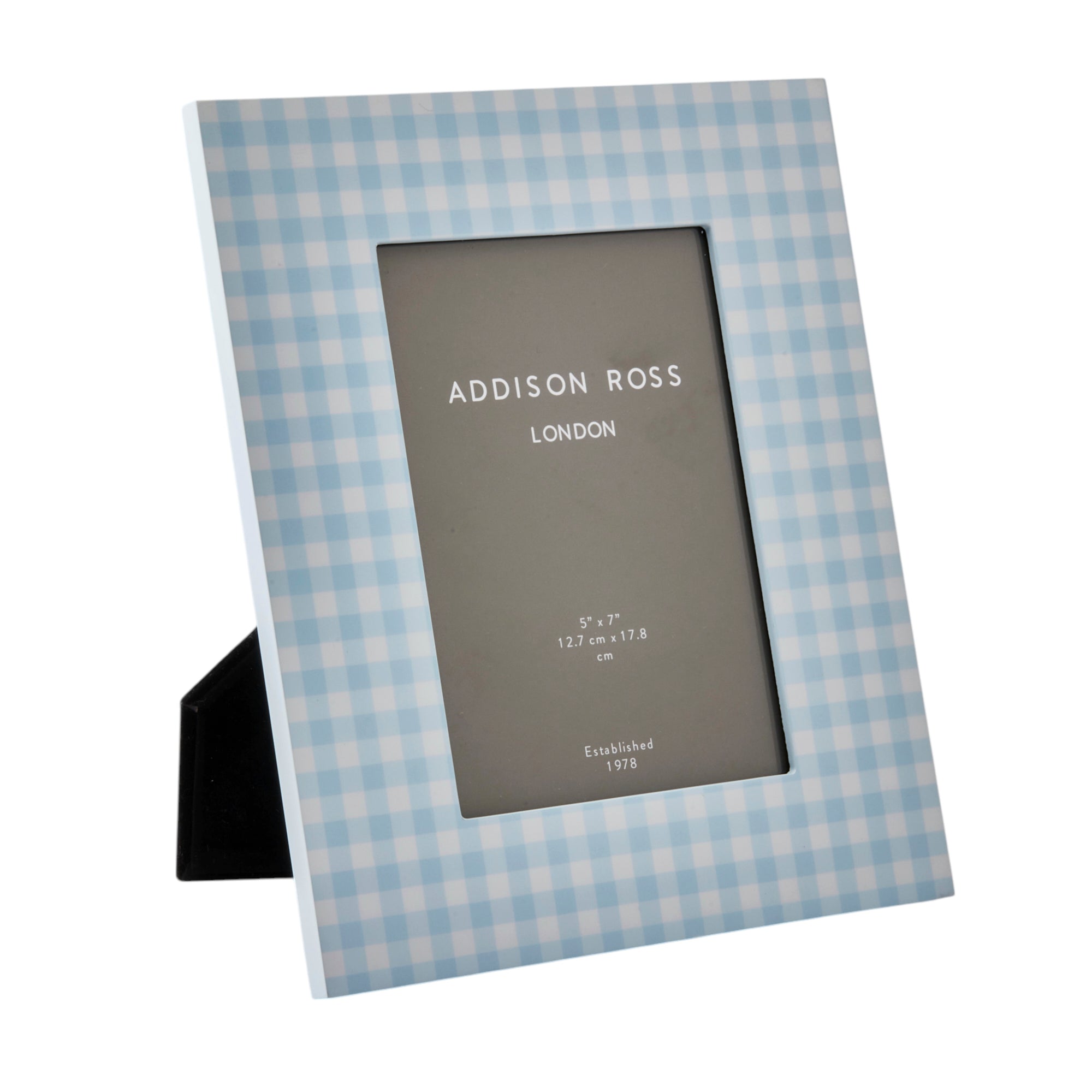 Addison Ross Blue Gingham Lacquer Picture Frame (5x7)