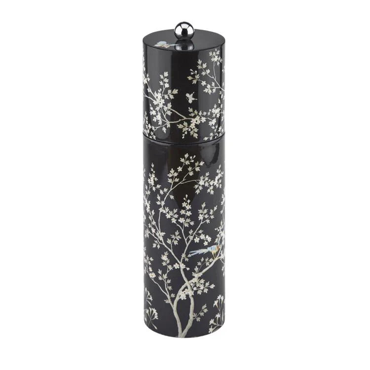 Addison Ross Lacquer Chinoiserie Salt & Pepper Mill (Black)