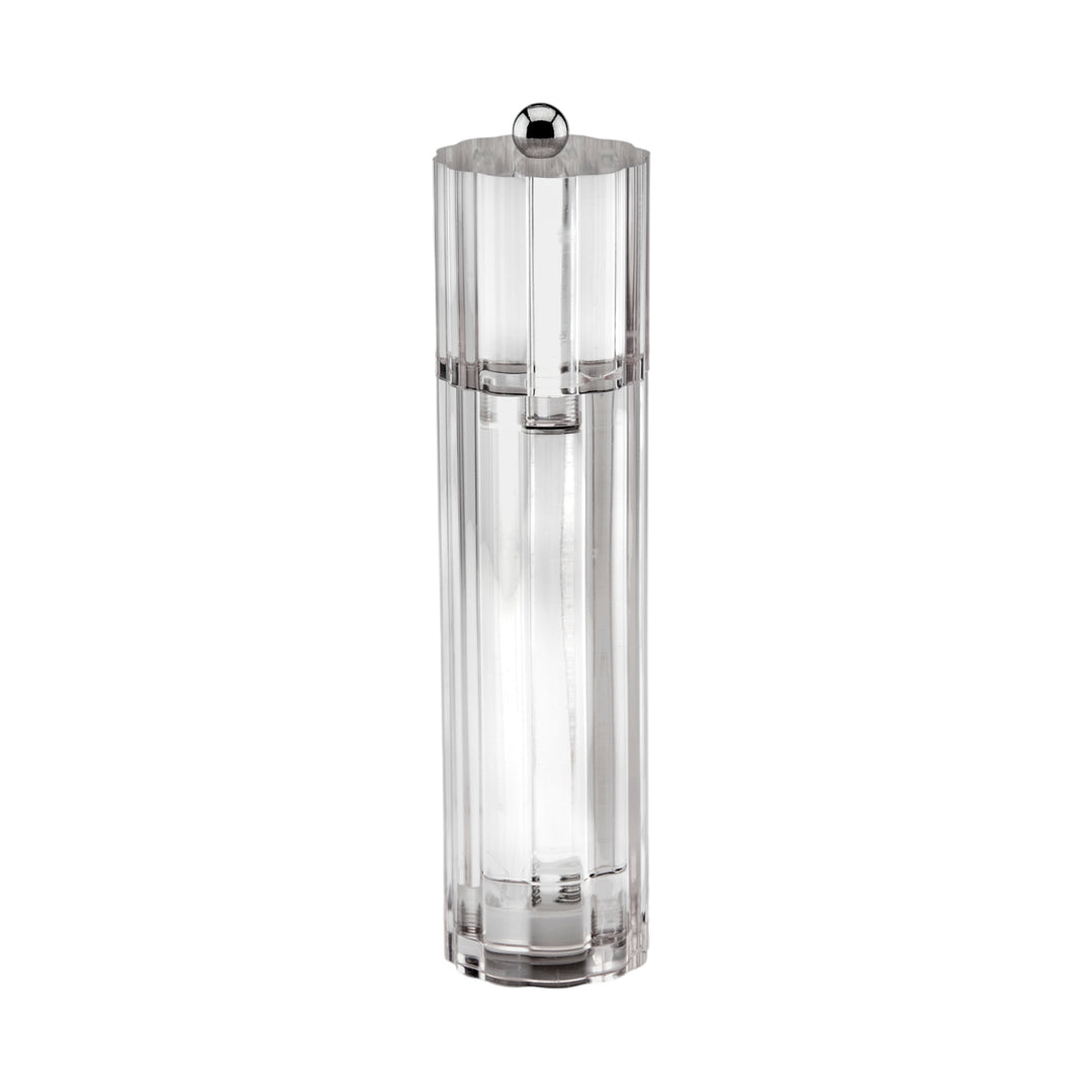 Addison Ross Clear Icy Flute Salt or Pepper Mill