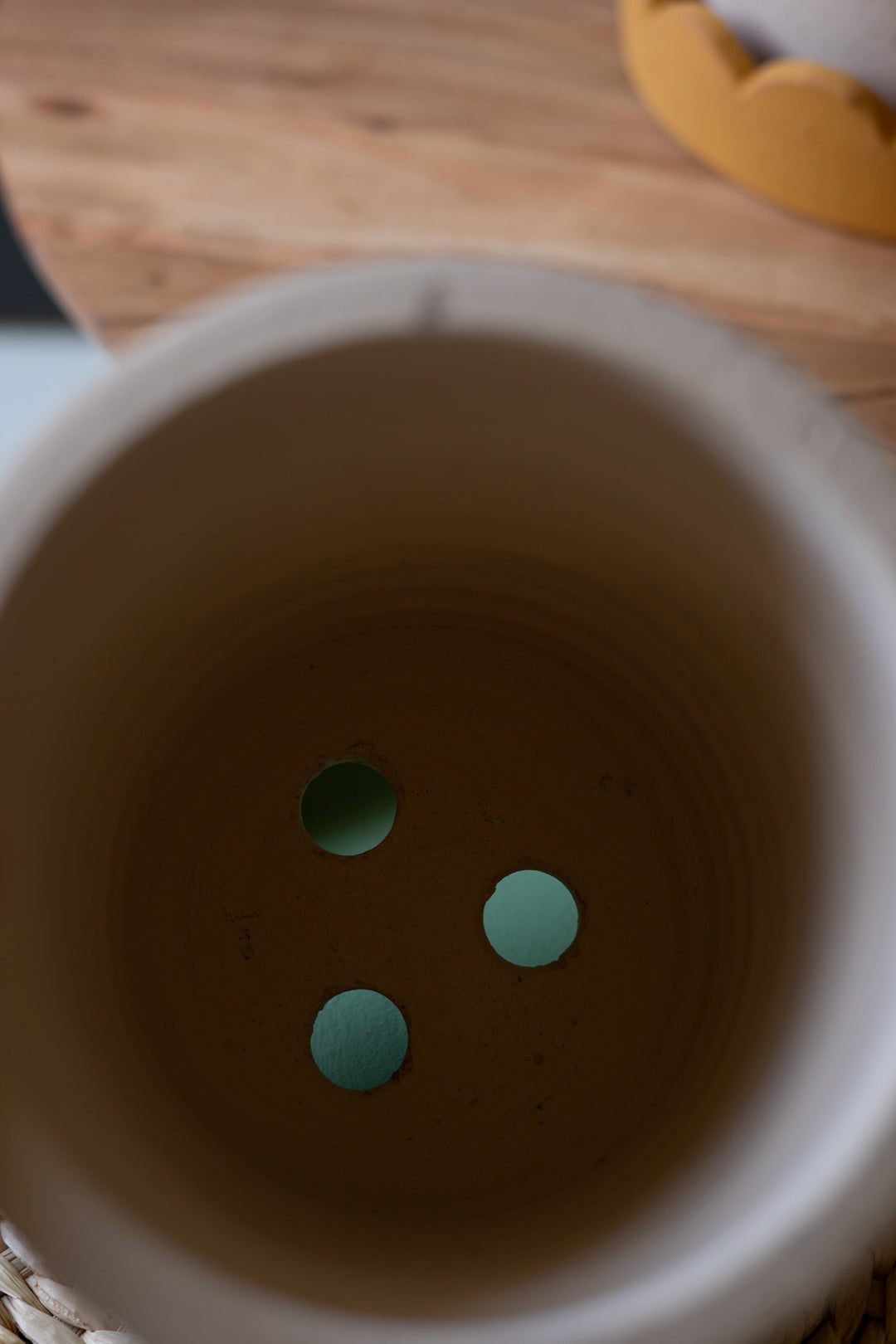 Set of 3 Terracotta Planters with Scalloped Trays