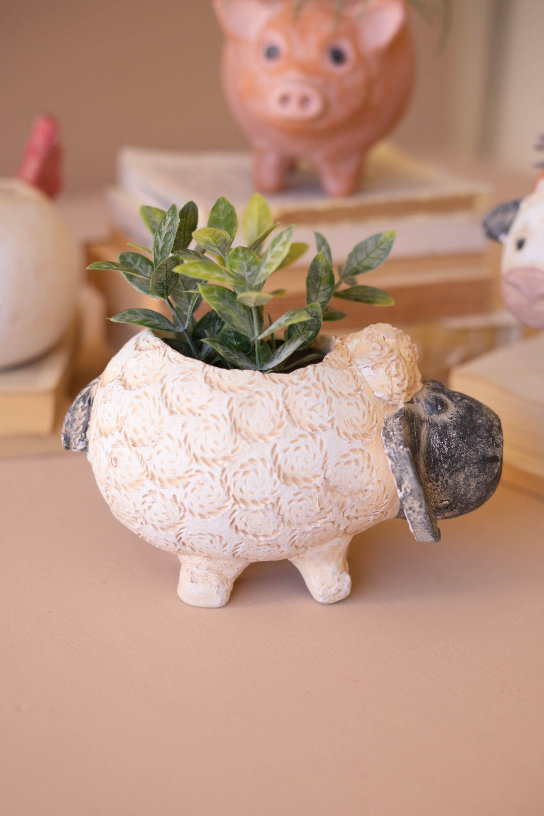Set of 4 Farm Animal Planters