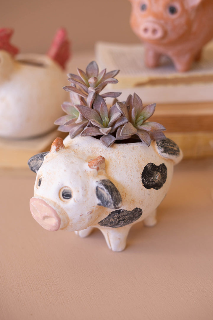 Set of 4 Farm Animal Planters