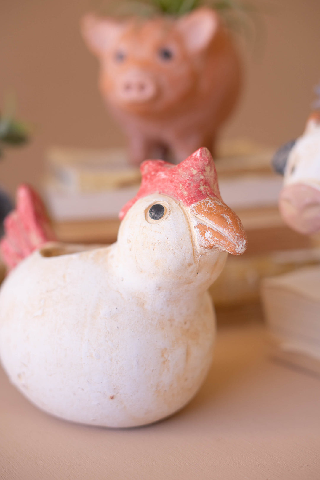 Set of 4 Farm Animal Planters