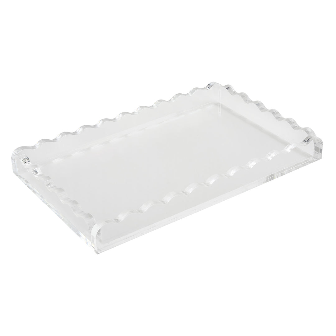 Tizo Lucite Wave Tray 12x8 (Clear)