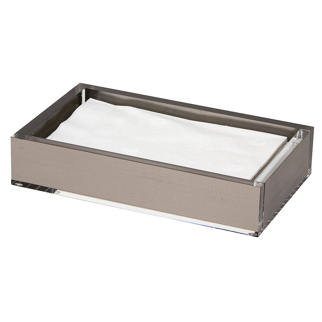 Tizo Design Acrylic Guest Napkin Tray (Silver)