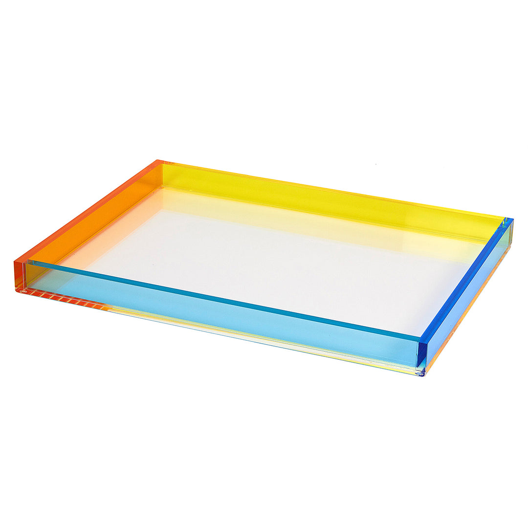 Tizo Design Lucite Tray 12x8 (Multi Color)