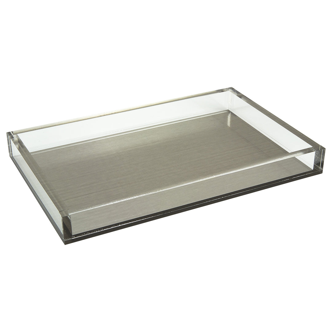 Tizo Design Lucite Tray 12x8 (Silver Insert)