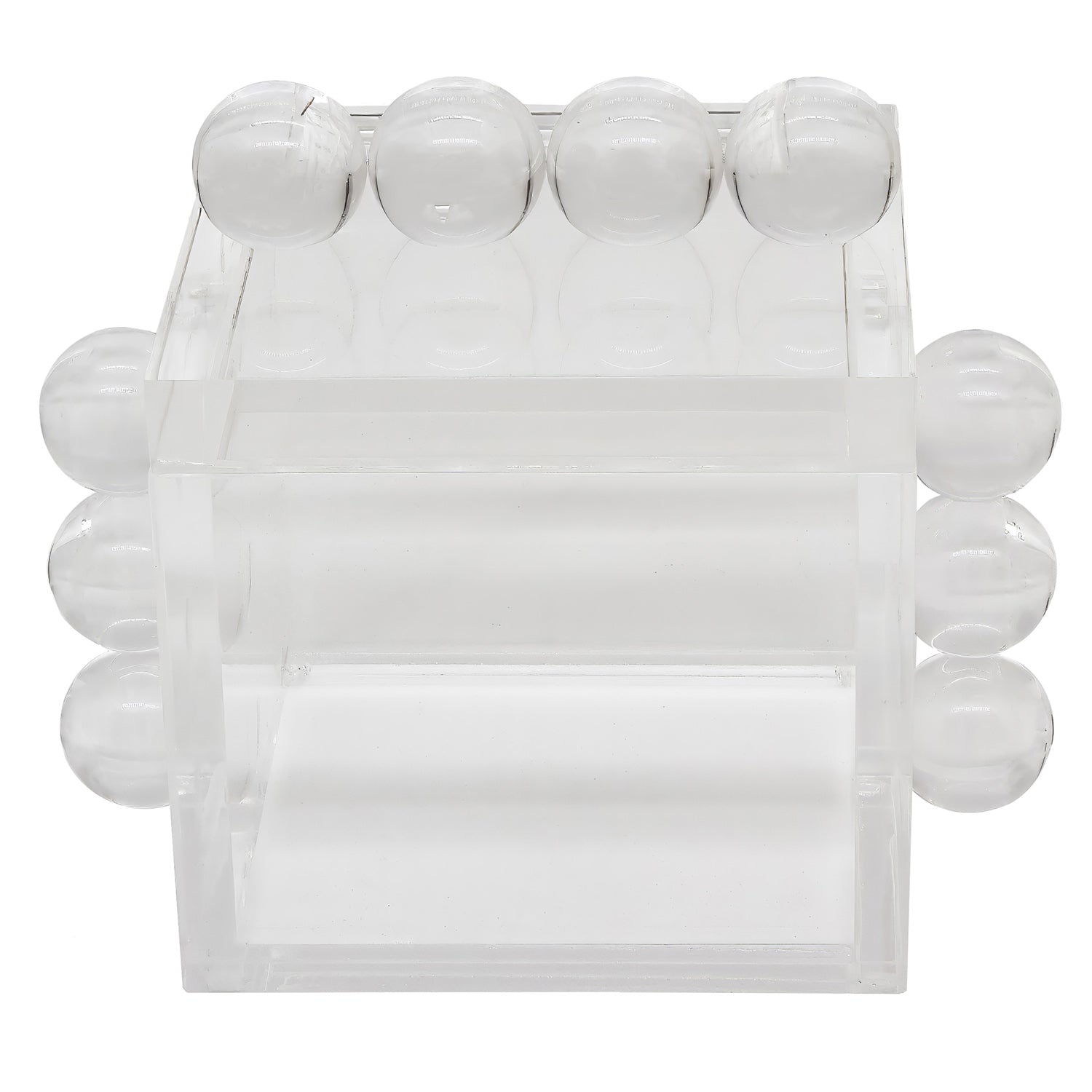 Tizo Design Acrylic Box White w/Balls 4"x4" - Thumbnail 2