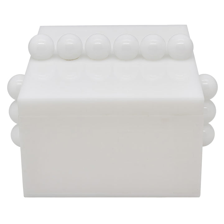 Tizo Design Acrylic Box White w/Balls 7.5"x6"