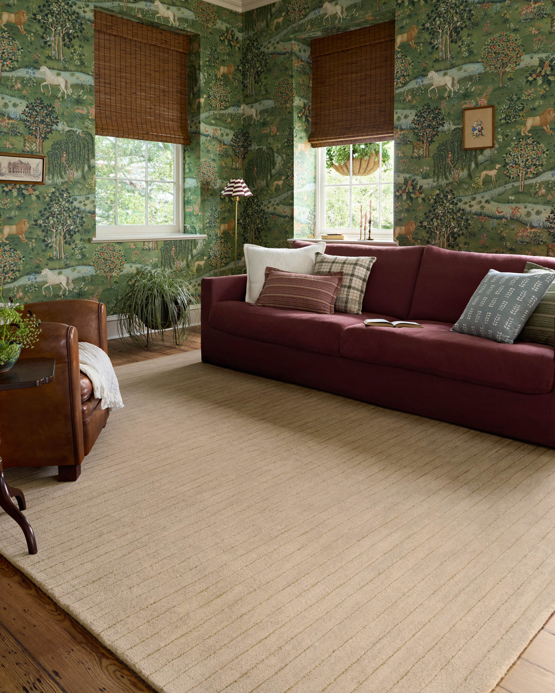 Chris Loves Julia x Loloi Henry Beige / Wheat Accent Rug (HEY-01)