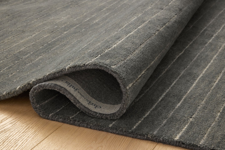 Chris Loves Julia x Loloi Henry Charcoal / Ivory Accent Rug (HEY-01)