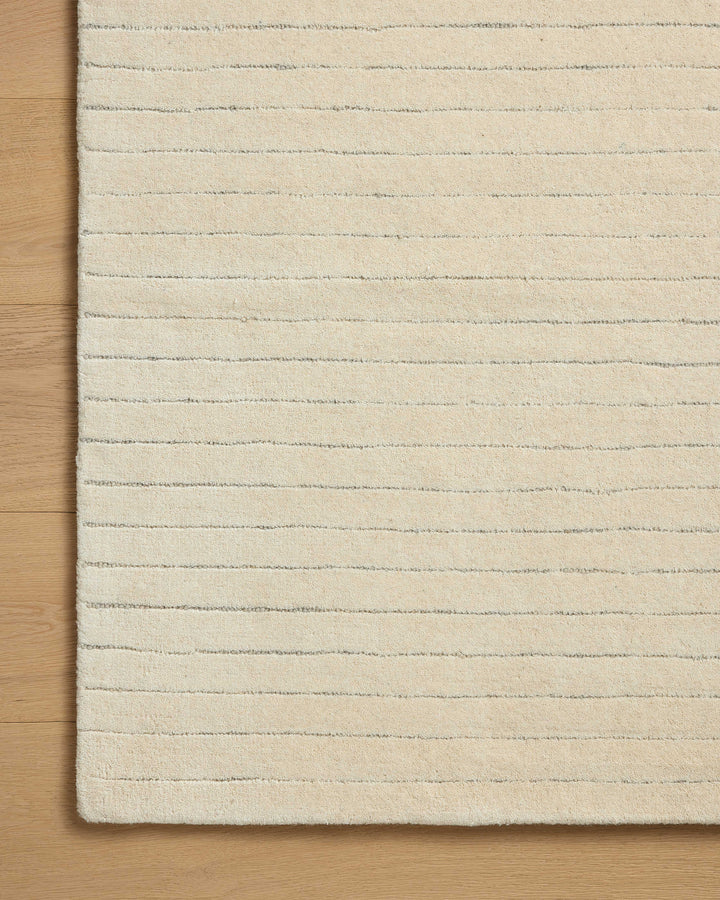 Chris Loves Julia x Loloi Henry Ivory / Dove Accent Rug (HEY-01)